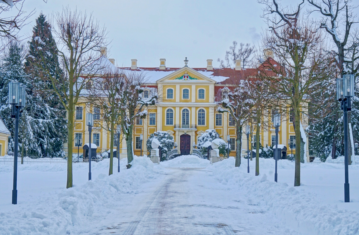 Barockschloss Rammenau im Winter