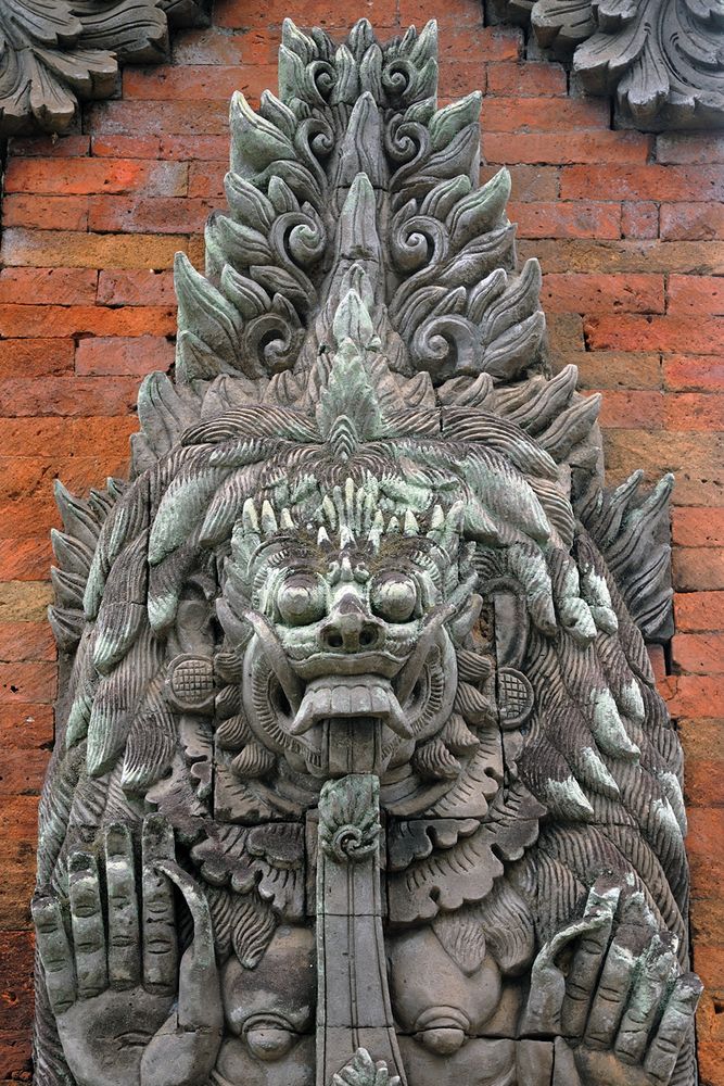 Barong as stucco relief