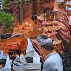 Barong carried through Kori Agung Gate