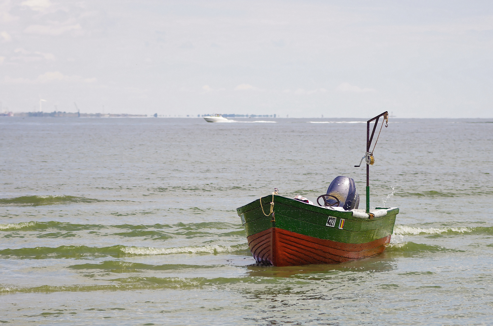 Barque à l'eau