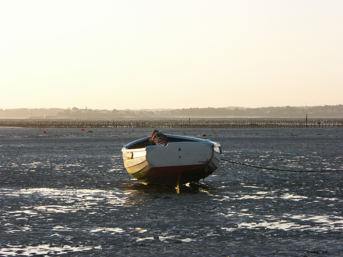 Barque à marée basse