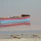 Barque à sel sur le Lac Rose