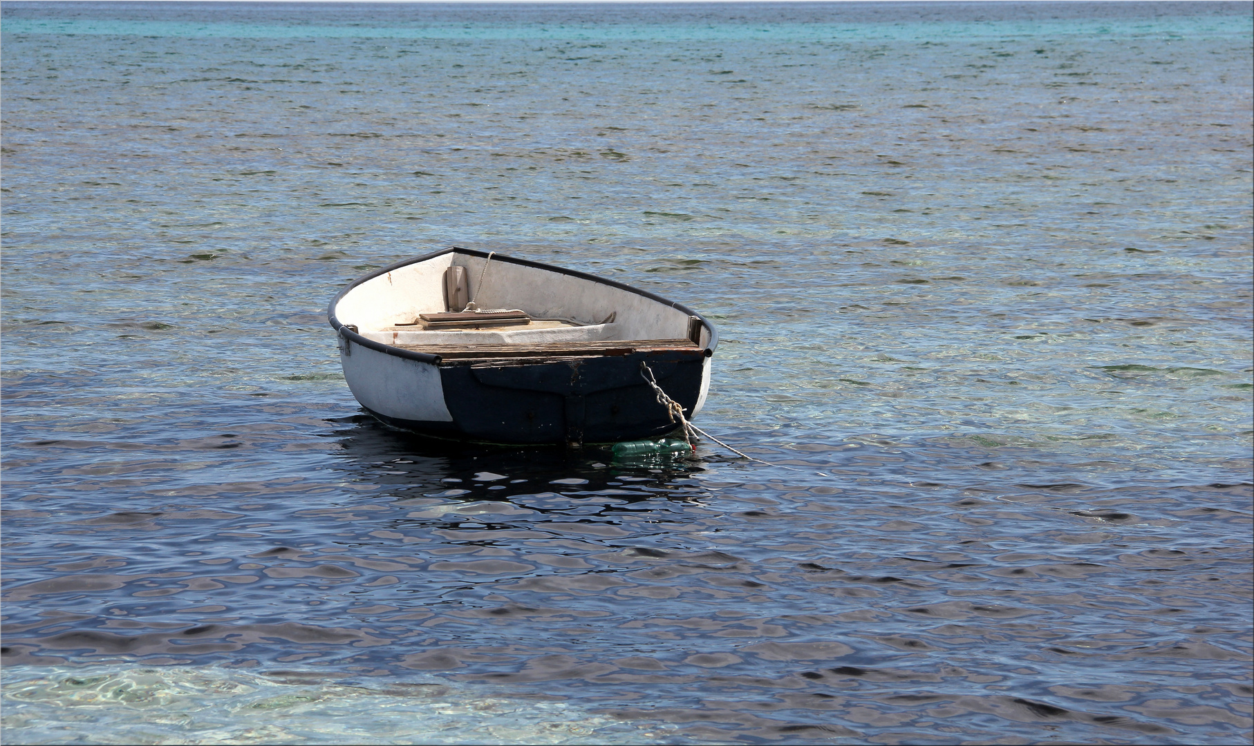 Barque sur eau claire