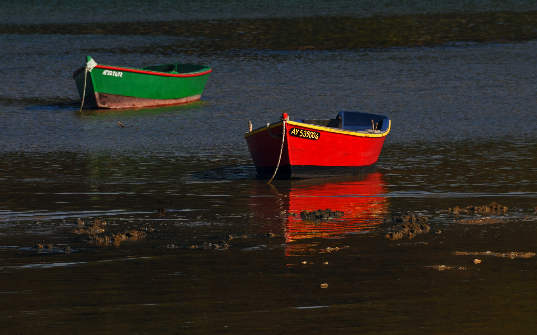 Barques à la Trinité sur Mer.