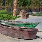 Barques anciennes sur une plage de Jumeira