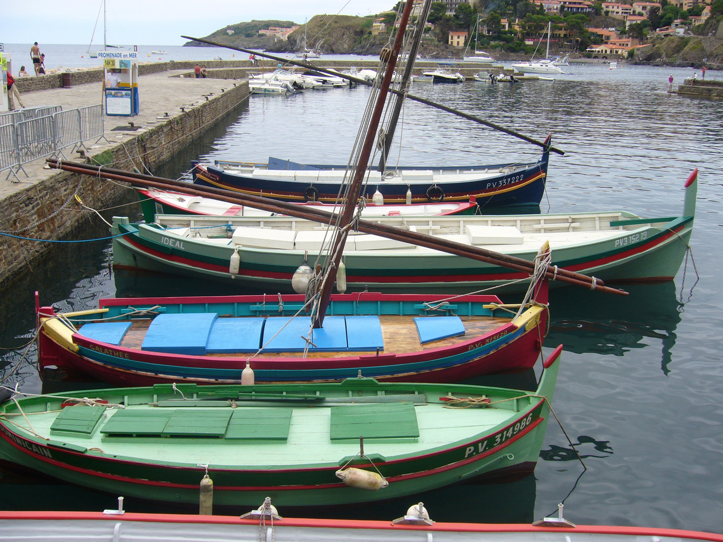 barques traditionnelles à Collioure