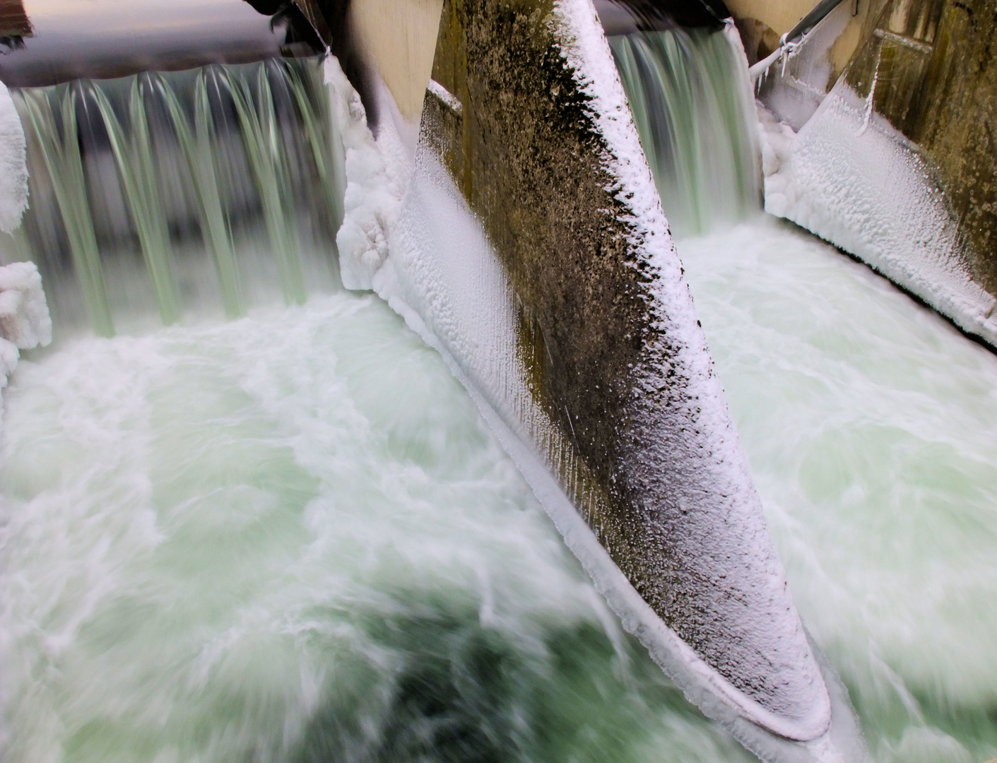 Barrage en Hiver