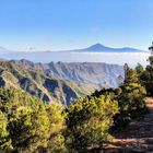 Barranco de Las Lajas mit Teideblick - La Gomera