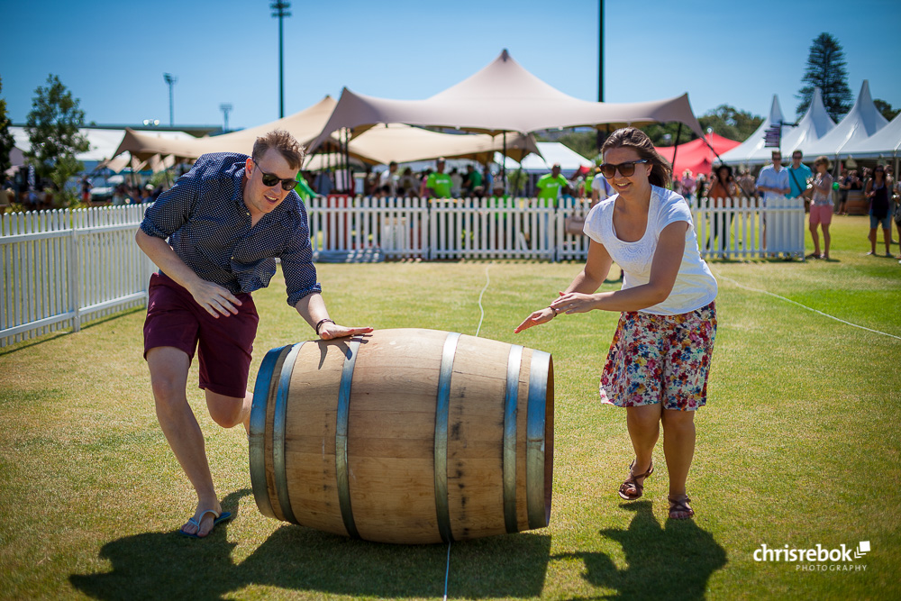 Barrel Rolling am Stellenbosch Wine Festival