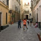 Barrio del Populo in Cadiz, Andalusien