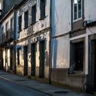 Barrios periféricos a la puesta de sol.Santiago de Compostela.