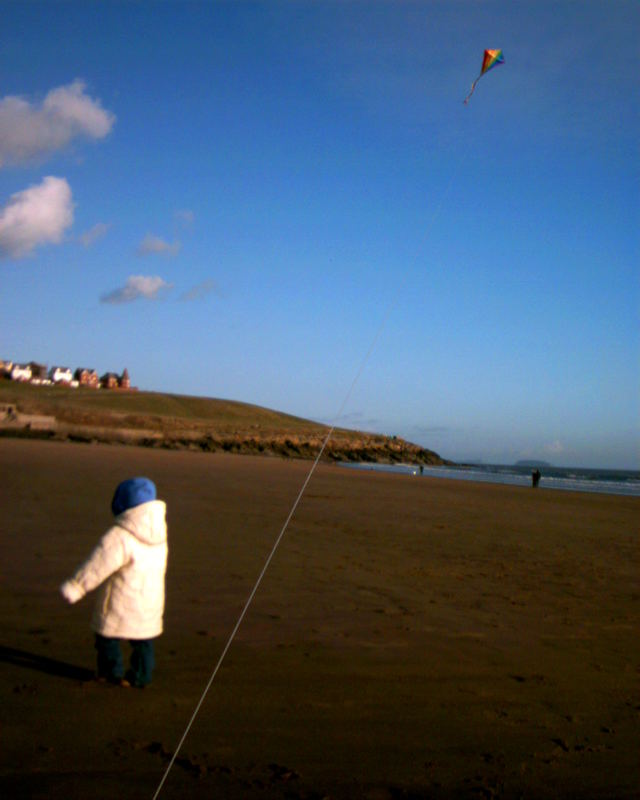 Barry Island in the bitter cold