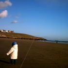 Barry Island in the bitter cold