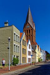 BARTH. ST. MARIEN IM HINTERGRUND