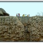 BAS RELIEF " LA DESCENTE DU GANGE " à Mamallapuram .