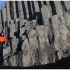 Basalt an der Reynisfjara Black Sand Beach.