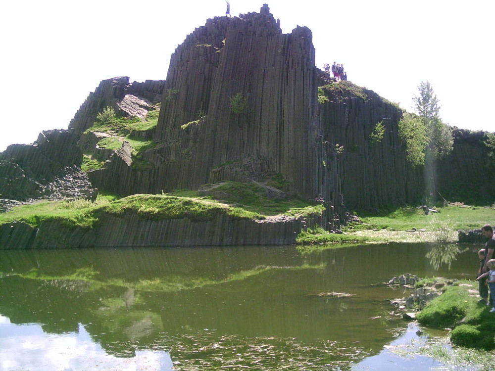 Basaltfelsen in der Tschechien
