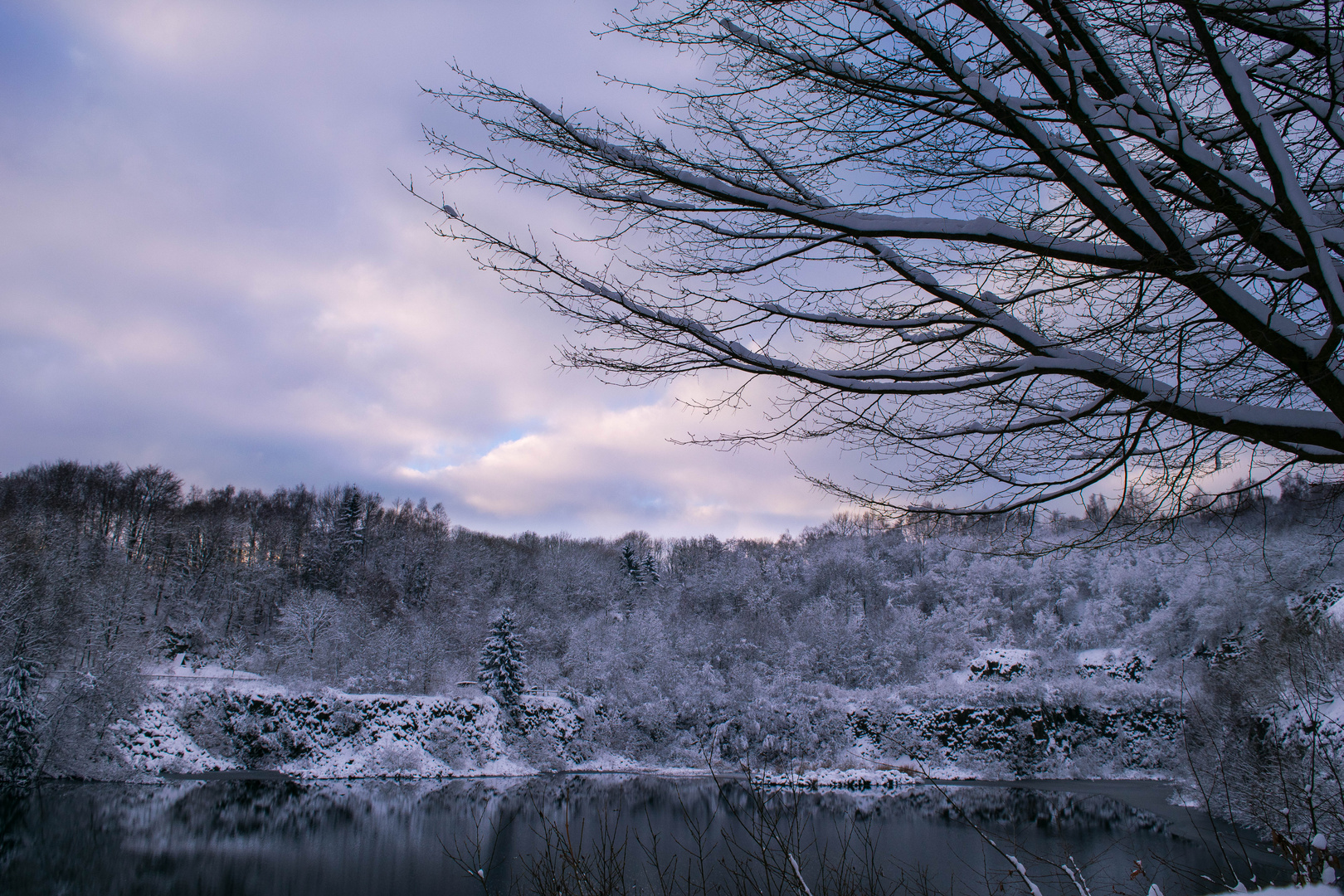 Basaltpark im Winter