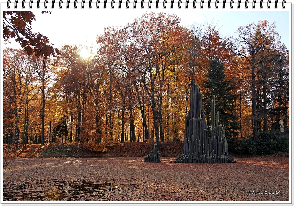 Basaltsäulen im Rakotzsee