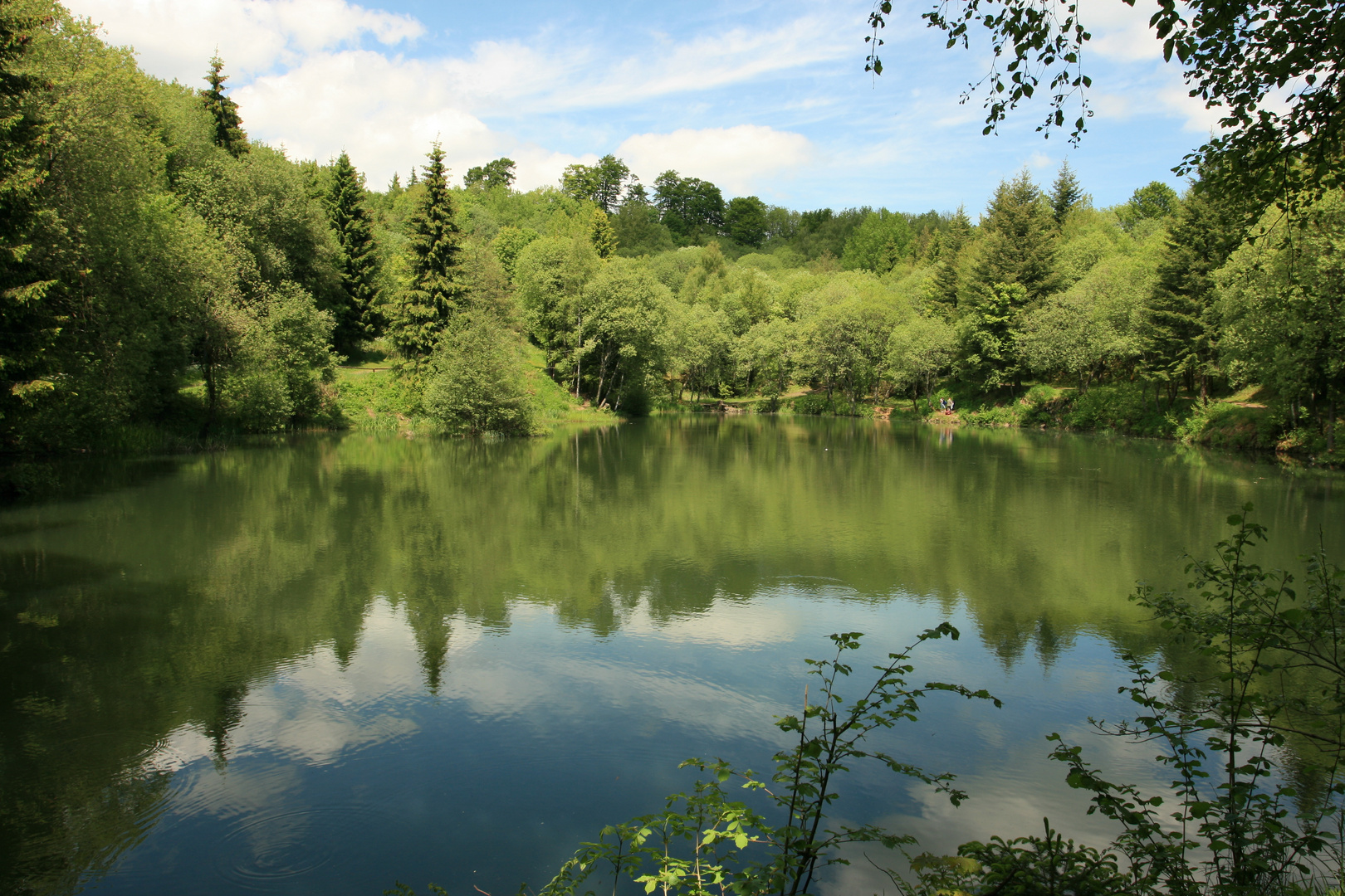 Basaltsee in der Hohen Rhön