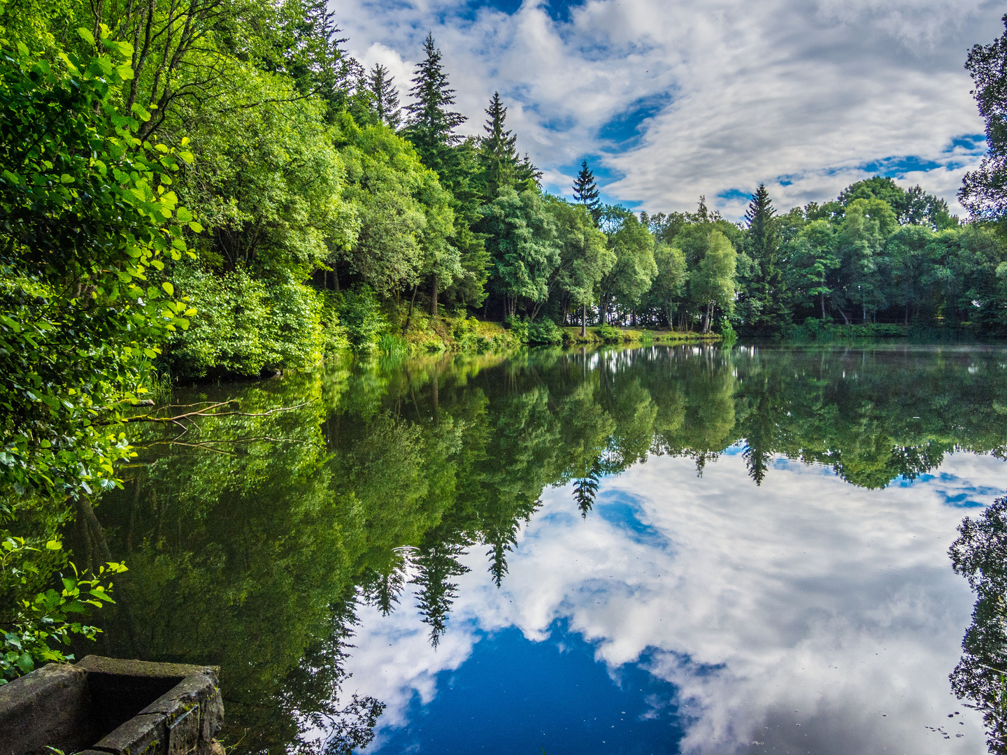 Basaltsee in der Rhön