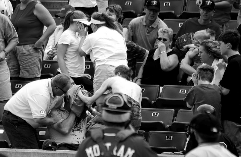 Baseball Beaning.