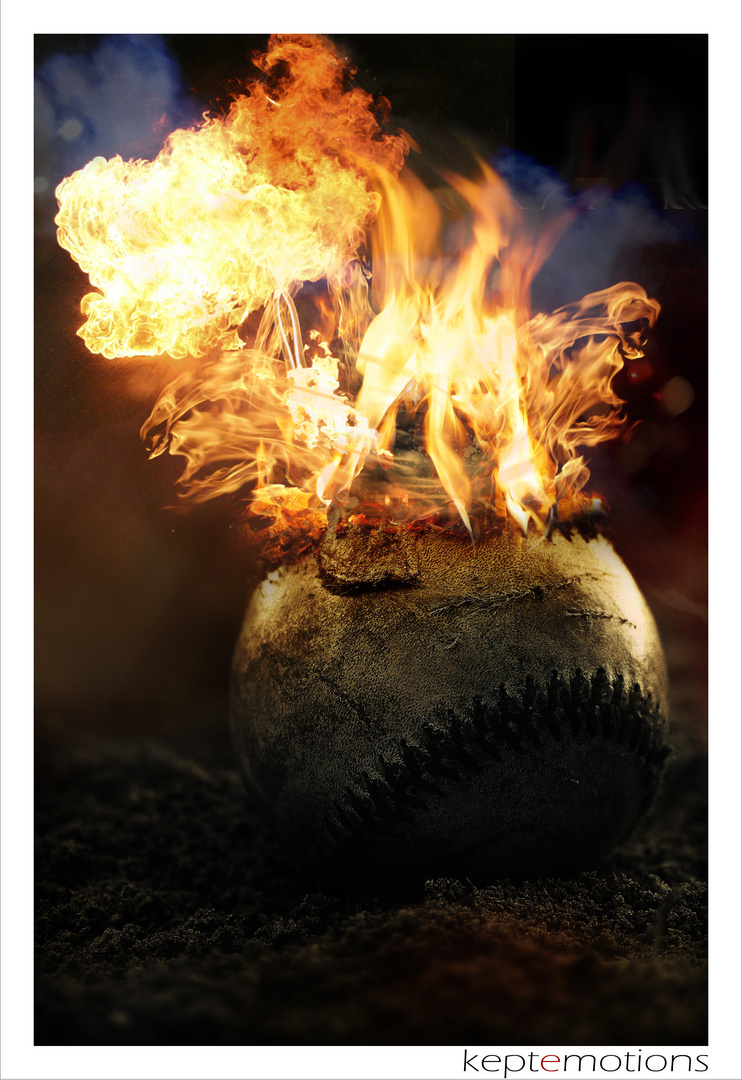 Baseball on Fire