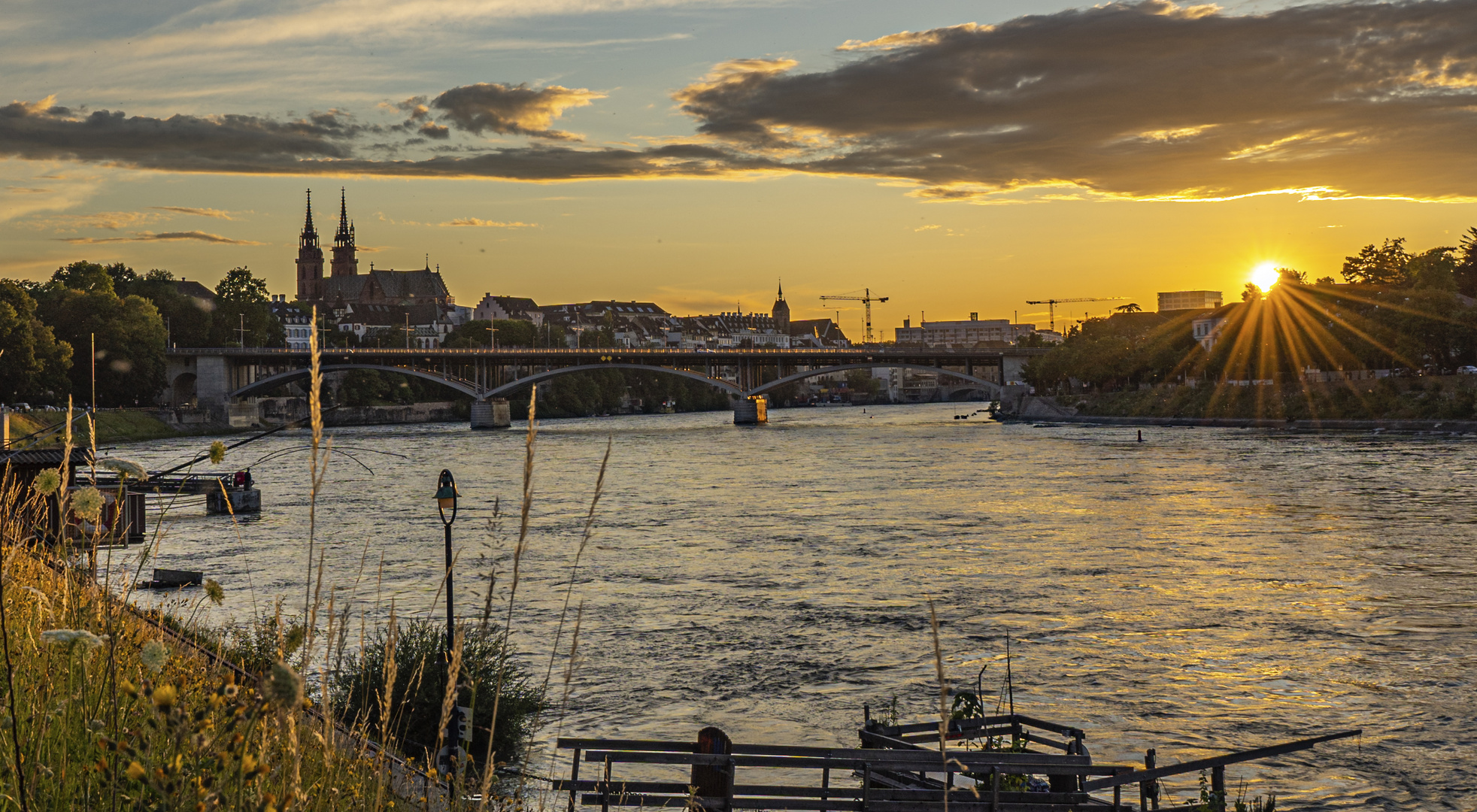 Basel am Rhein 19.06.2020