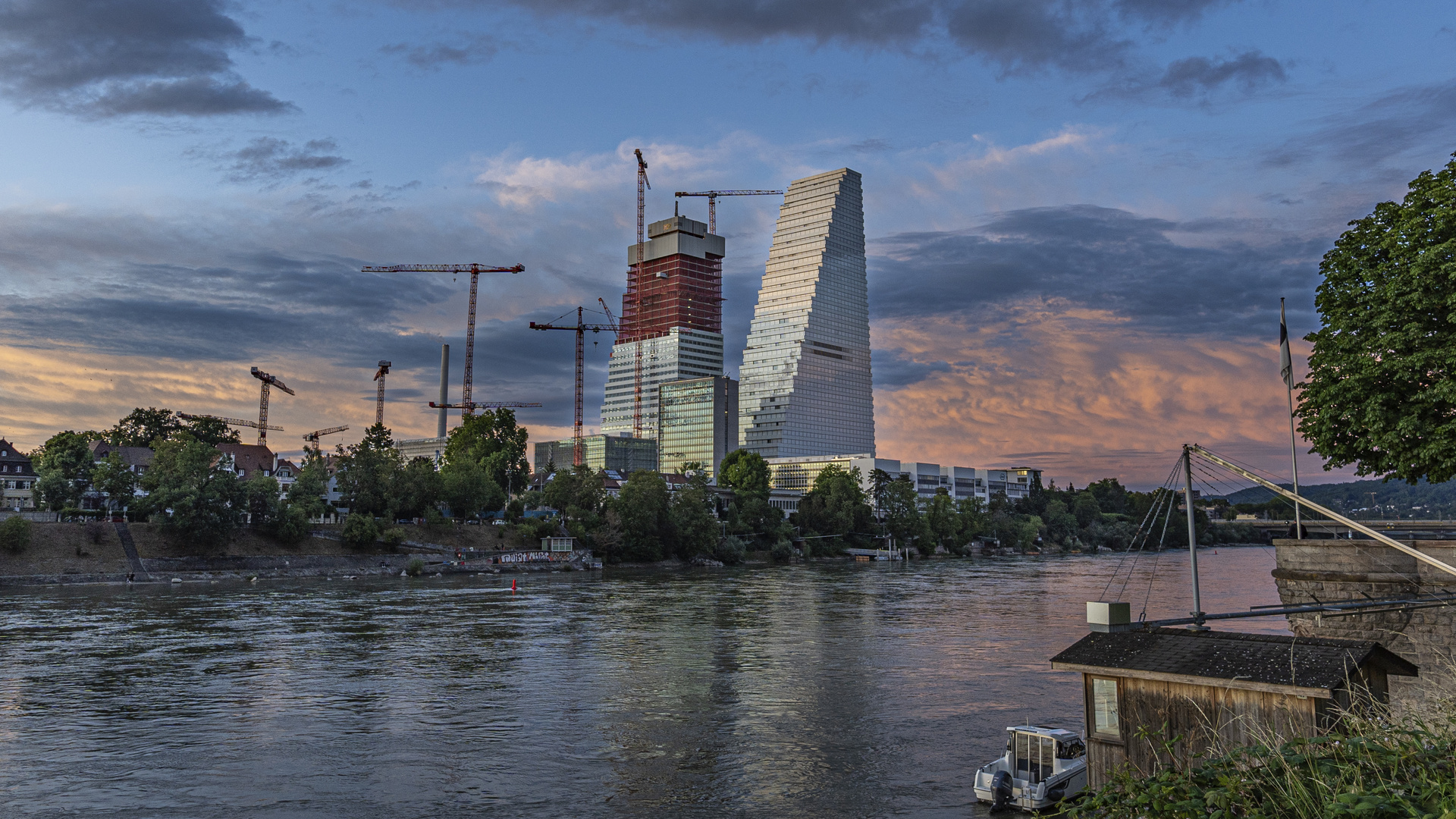 Basel am Rhein 19.06.2020