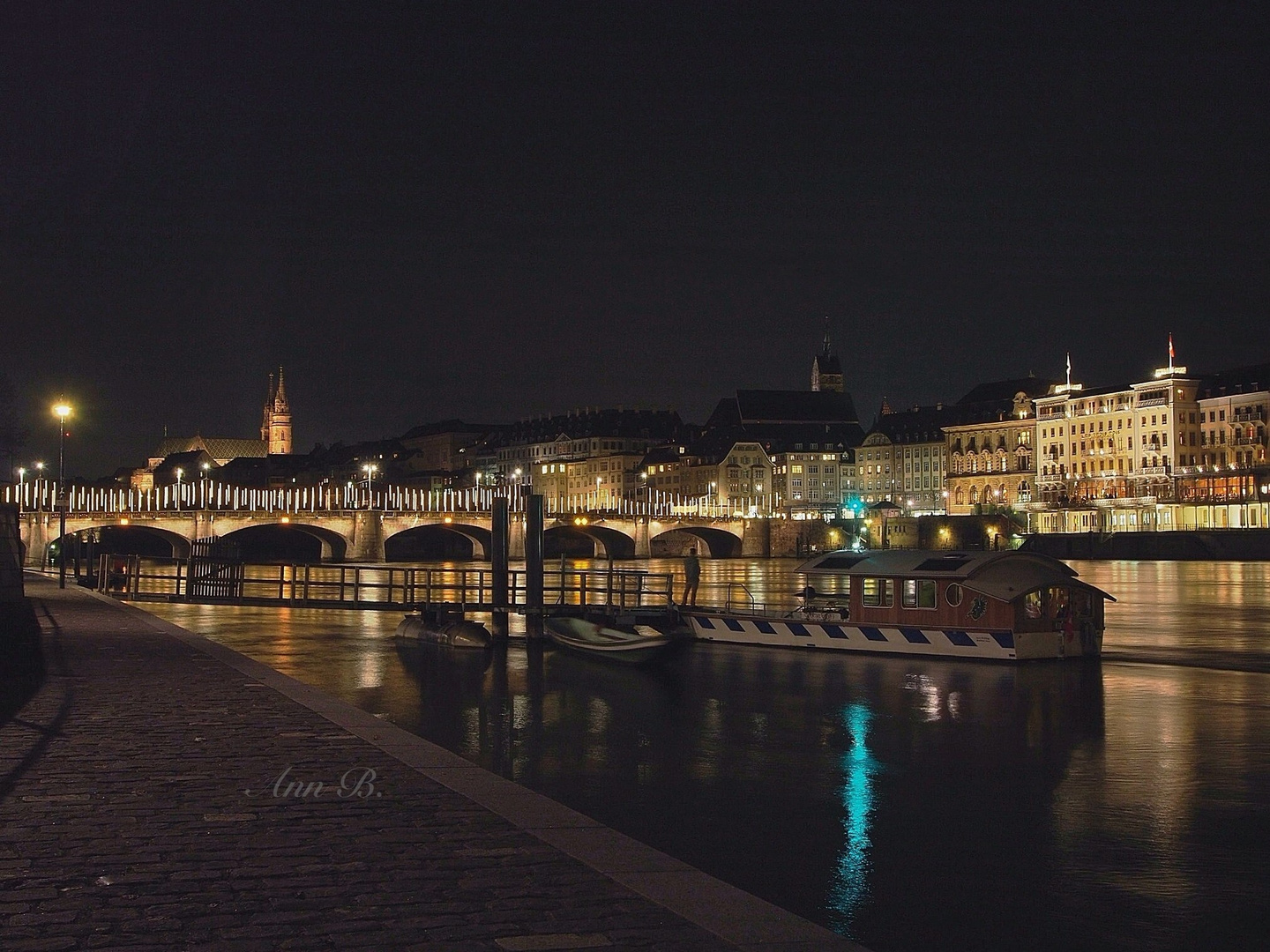 Basel at night