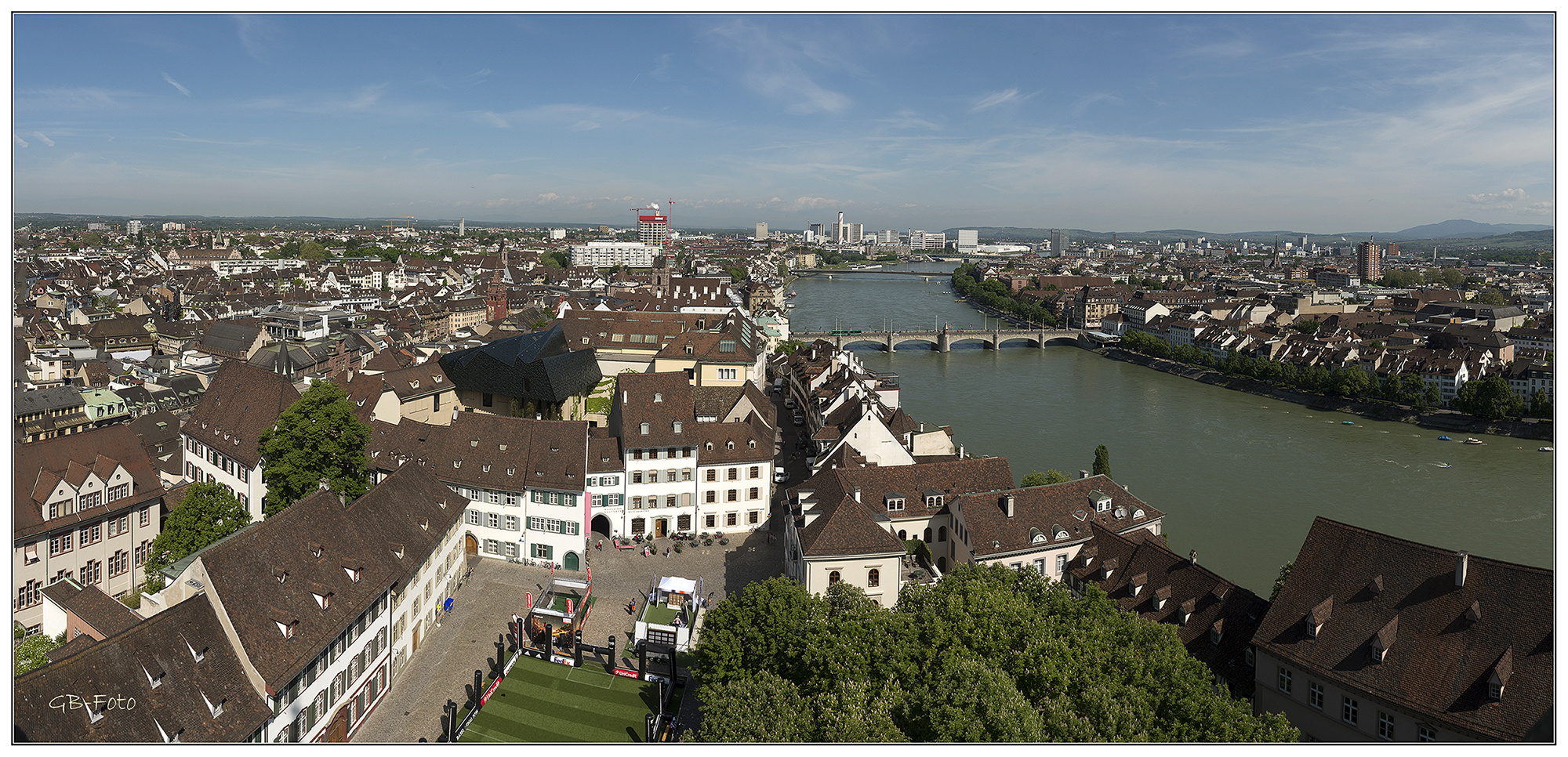 Basel aus der Vogelperspektive