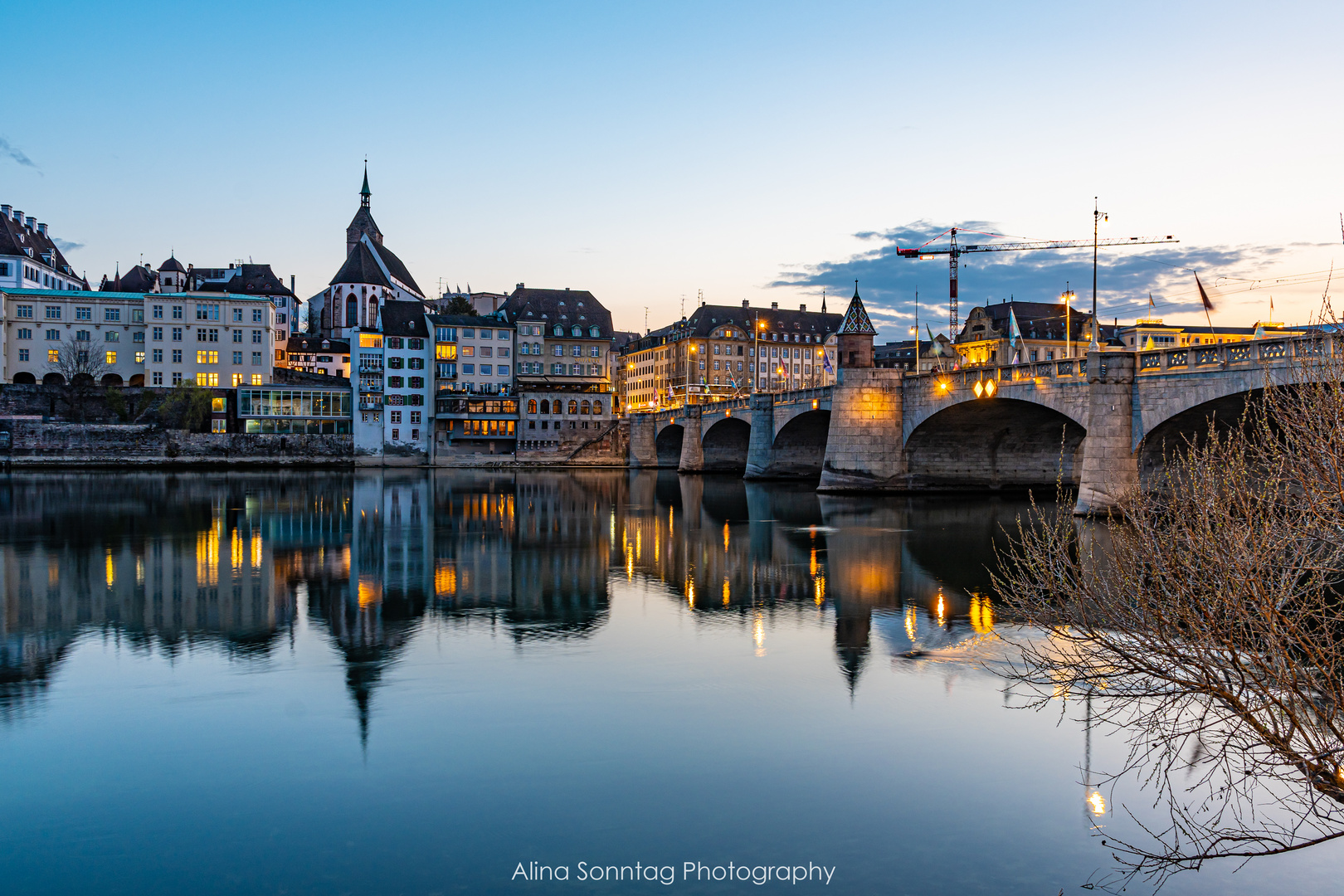 Basel by night