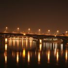 Basel by night Titel die Wettsteinbrücke