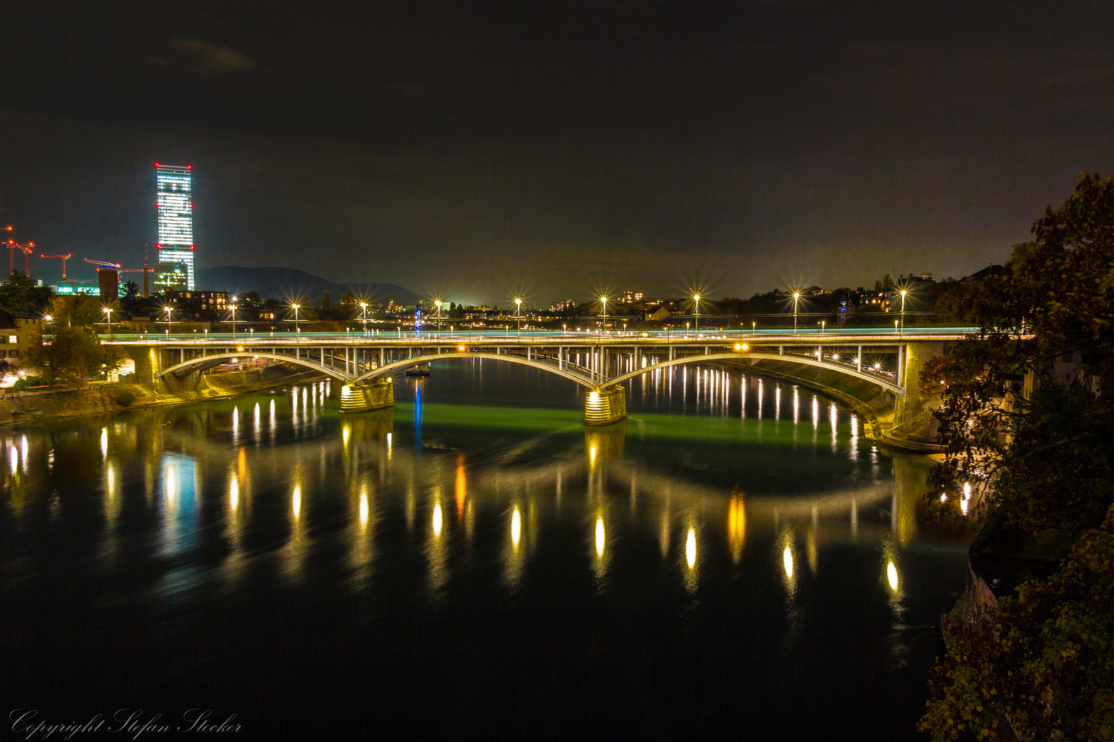 Basel by Night, Wettsteinbrücke