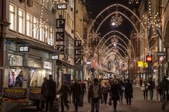 Basel, Freiestrasse im Adventlicht