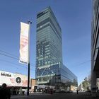 Basel Hochhaus Hyperion neben der Muba