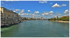 Basel mit Blick auf St. Johann