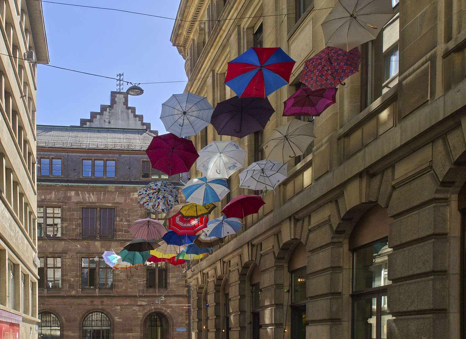 Basel Schirme in Grünpfalgasse