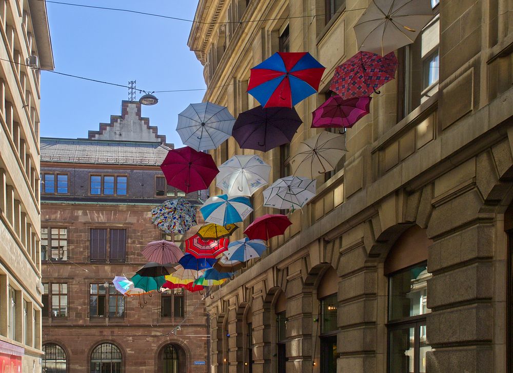 Basel Schirme in Grünpfalgasse