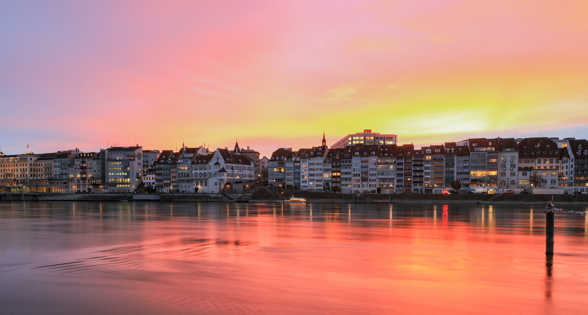 Basel und sein Sonnenuntergang