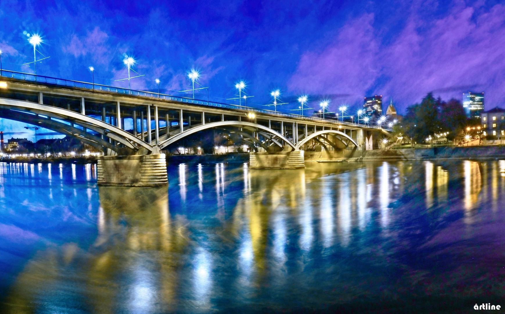 Basel (Wettsteinbrücke) rhine bridge