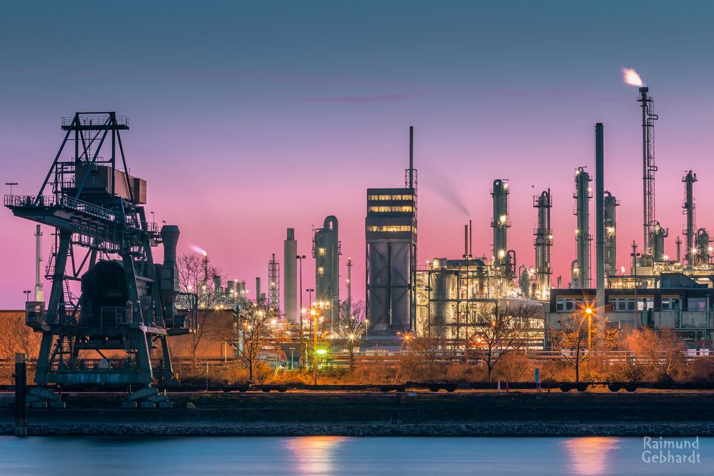 BASF Foto & Bild blaue stunde, deutschland, industrie Bilder auf