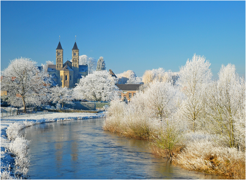 Basilic of St. Odiliënberg, NL, at the river Roer.