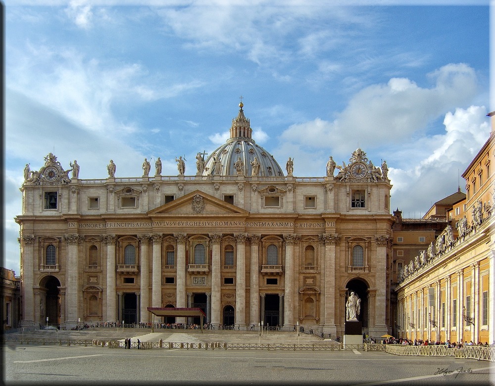 Basilica Papale di San Pietro in Vaticano; Petersdom zu Rom Foto & Bild