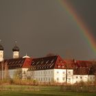 Basilika Benediktbeuern mit Regenbogen
