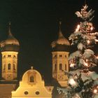 Basilika Benediktbeuern mit Weihnachtsbaum