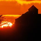 Basilika im Sonnenuntergang