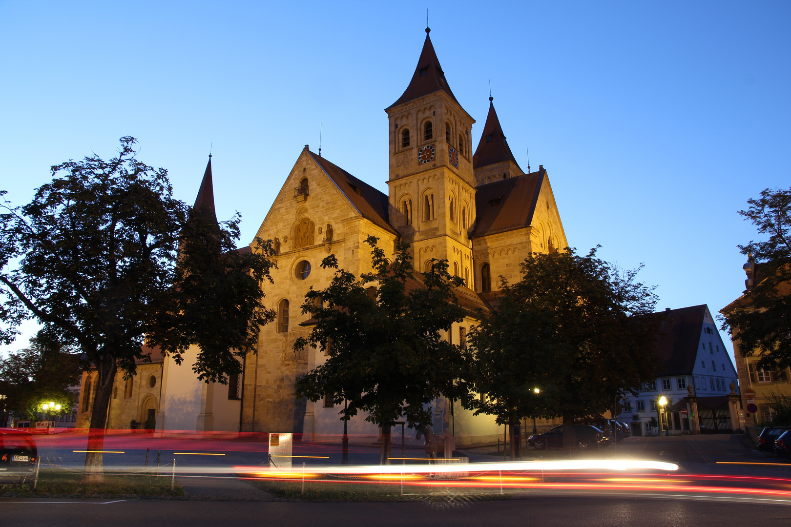 Basilika in Ellwangen Blaue Stunde