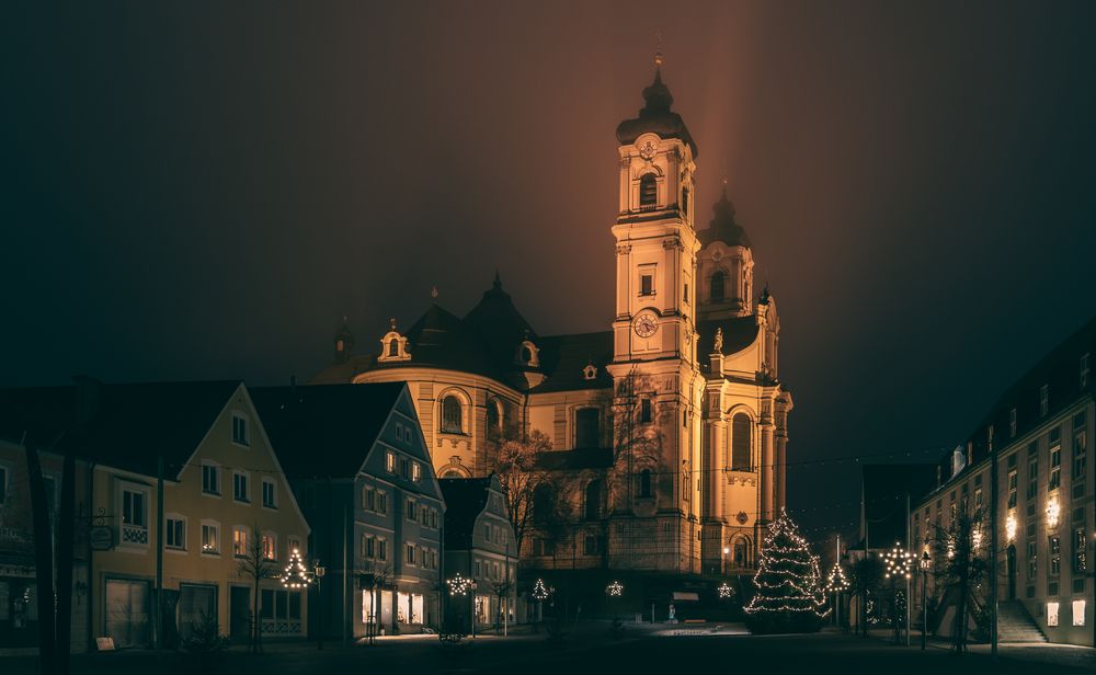 Basilika Ottobeuren im Abendlicht