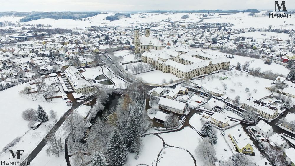 Basilika Ottobeuren unter dem ersten Schnee 2015